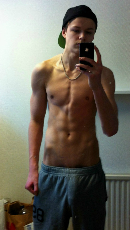 teen abs Male